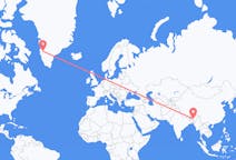 Flights from Guwahati, India to Kangerlussuaq, Greenland