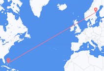 Flyrejser fra North Eleuthera, Bahamas til Sundsvall, Sverige