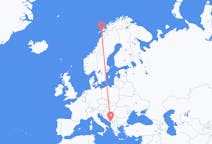Flyrejser fra Podgorica, Montenegro til Svolvaer, Norge