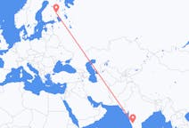 Flights from Hubli, India to Joensuu, Finland