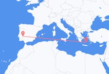 Flights from Badajoz, Spain to Santorini, Greece