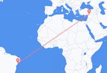 Flyreiser fra Aracaju, Brasil til Gaziantep, Tyrkia