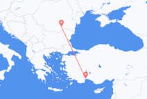 Flyreiser fra Antalya, til București