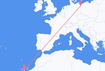 Flights from Szczecin, Poland to Las Palmas, Spain
