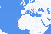 Vluchten van Cap Plinten, Senegal naar Sarajevo, Bosnië en Herzegovina