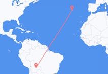 Flyrejser fra Santa Cruz, Bolivia til Ponta Delgada, Portugal