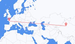 Flights from Korla, China to Nantes, France