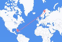 Flyreiser fra Montego Bay, Jamaica til Arvidsjaur, Sverige