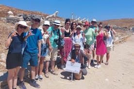 Från Naxos eller Paros: Delos och Mykonos besöker med expertguide (heldagskryssning)