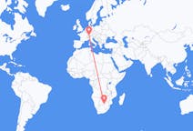 Flyg från Gaborone, Botswana till Zürich, Schweiz