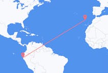 Flyreiser fra Talara, Peru til Funchal, Portugal