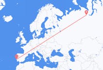 Flights from Lisbon, Portugal to Salekhard, Russia