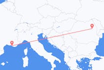 Flyreiser fra Marseille, til Bacau