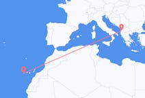 Flights from Tirana, Albania to Valverde, Spain