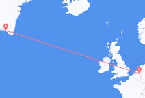 Flights from Qaqortoq, Greenland to Eindhoven, the Netherlands