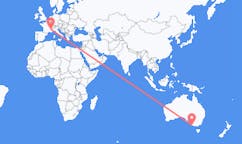 Vols de Mont Gambier, Australie pour Grenoble, France