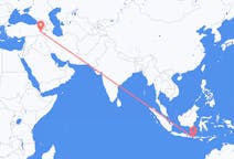 เที่ยวบิน จาก Praya, Lombok, อินโดนีเซีย ไปยัง วาน, ตุรกี