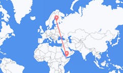 Flyrejser fra Aden, Yemen til Jyväskylä, Finland
