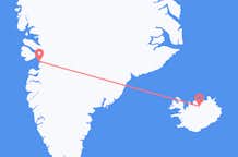 Vluchten van Ilulissat naar Akureyri