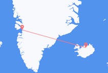 Vluchten van Ilulissat naar Akureyri