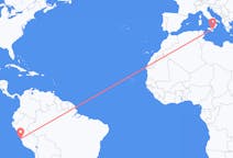 Flyg från Lima, Peru till Catania, Italien