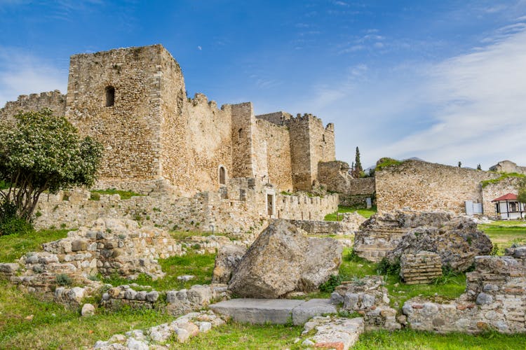 Photo of old historic castle of Patras in Achaea on Peloponnese in Greece.