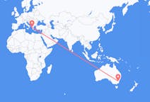 Flyreiser fra Canberra, Australia til Preveza, Hellas