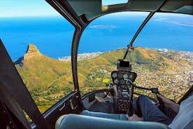 Transfert privé en hélicoptère d'Amanzoe à Santorin