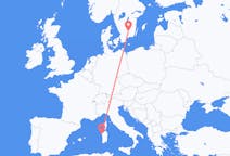 Vluchten van Växjö, Zweden naar Alghero, Italië
