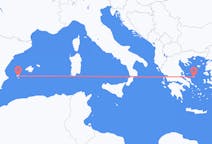 出发地 希腊出发地 斯基罗斯岛目的地 西班牙伊维萨岛的航班