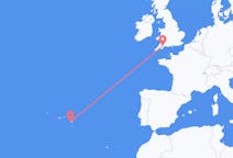 Voli dalla città di Exeter per Ponta Delgada