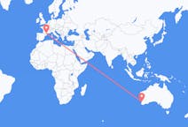 Flyg från Perth, Australien till Carcassonne, Frankrike