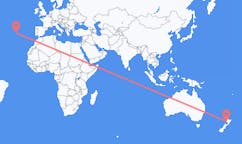 Flug frá New Plymouth, Nýja-Sjálandi til Terceira, Portúgal