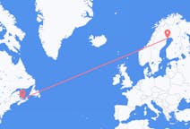 Flyreiser fra Charlottetown, Canada til Lulea, Sverige