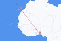 Flyrejser fra Lagos, Nigeria til Ajuy, Spanien
