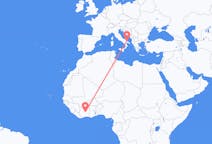Flyrejser fra Bouaké til Bari