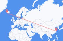 중국 타이저우발 아이슬란드 레이캬비크행 항공편