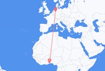 Flyrejser fra Lomé, Togo til Münster, Tyskland