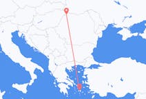 Vols depuis la ville de Satu Mare vers la ville de Naxos