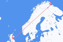 Vluchten van Edinburgh naar Kirkenes