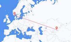 Flights from Almaty to Kristiansand