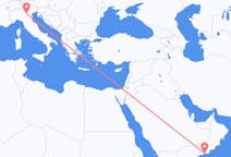 Loty z Salala w Omanie do Werony we Włoszech