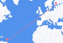 Flyrejser fra St George's til Helsinki