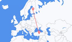 เที่ยวบิน จาก คัยเซรี, ตุรกี ถึงจีวาสกีลา, ฟินแลนด์