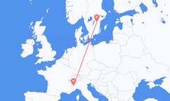 Flyg från Linköping, Sverige till Turin, Italien