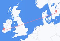 出发地 爱尔兰从 基洛格林目的地 瑞典韦克舍的航班