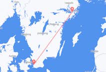 Lennot Malmöstä Tukholmaan