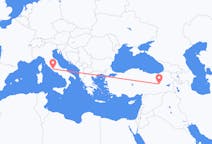 Flyreiser fra Bingöl, Tyrkia til Roma, Italia