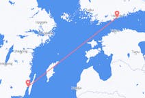 Loty z Helsinki, Finlandia do Kalmaru, Szwecja