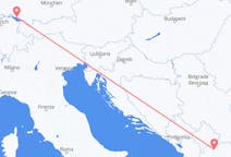 Flyg från Skopje, Nordmakedonien till Friedrichshafen, Tyskland